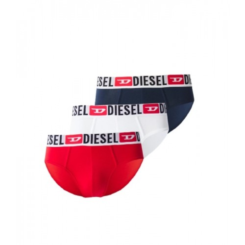DIESEL ΑΝΔΡΙΚΑ ΕΣΩΡΟΥΧΑ (ΣΕΤ 3 ΤΕΜΑΧΙΩΝ) 00SH05-0DDAI-E7183 UMBX-ANDRETHREEPACK SLIP BLUE-WHITE-RED