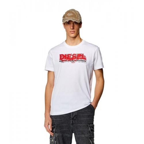 DIESEL ΑΝΔΡΙΚΟ T-SHIRT A12498-0GRAI-100 T-DIEGOR-K7 WHITE