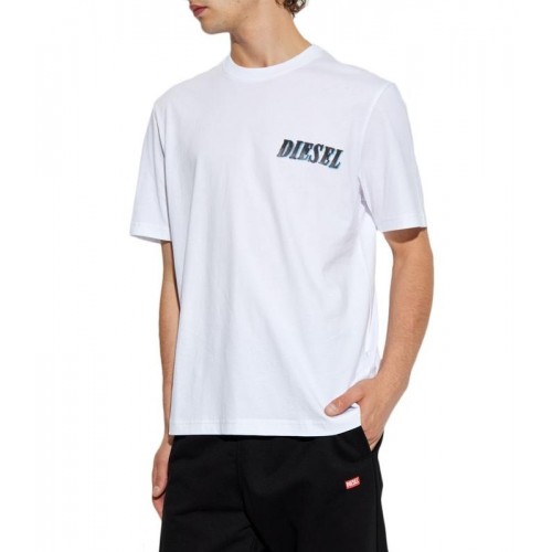 DIESEL ΑΝΔΡΙΚΟ T-SHIRT A15017-0GRAI-100 T-ADJUST-K12 WHITE