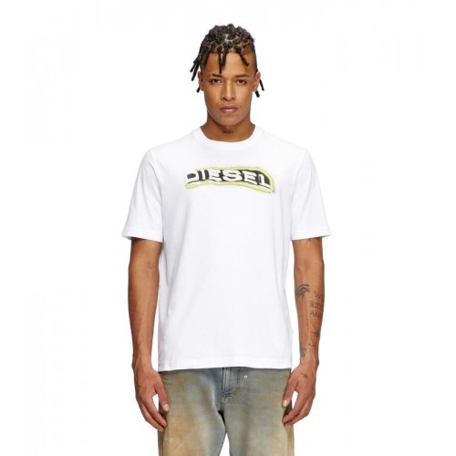 DIESEL ΑΝΔΡΙΚΟ T-SHIRT A16397-0GRAI-100 T-ADJUST-R4 WHITE