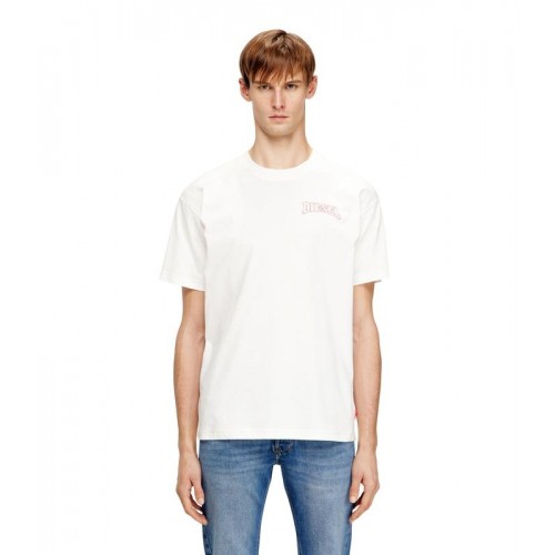 DIESEL ΑΝΔΡΙΚΟ T-SHIRT A22006-0PLAT-141 T-NORM-V16 MAGLIETTA WHITE