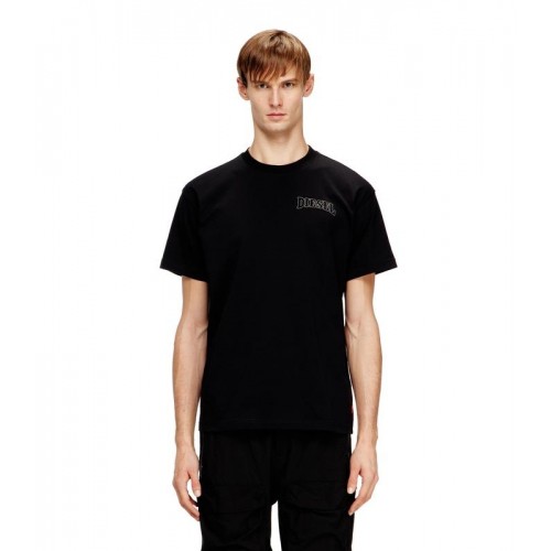 DIESEL ΑΝΔΡΙΚΟ T-SHIRT A22006-0PLAT-9XX T-NORM-V16 MAGLIETTA BLACK