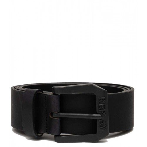 REPLAY ΑΝΔΡΙΚΗ ΔΕΡΜΑΤΙΝΗ ΖΩΝΗ AM2417.000.A3008A.098 BLACK