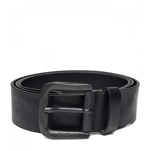 REPLAY ΑΝΔΡΙΚΗ ΔΕΡΜΑΤΙΝΗ ΖΩΝΗ AM2453.000.A3001E.098 LEATHER BELT WITH SQUARE BUCKLE