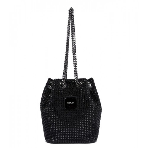 REPLAY ΓΥΝΑΙΚΕΙΑ ΤΣΑΝΤΑ ΩΜΟΥ - ΧΕΙΡΟΣ FW3675.001.A2005B.0097 BLACK