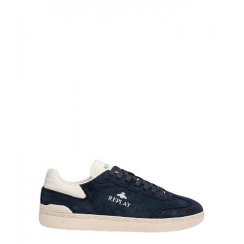 REPLAY ΑΝΔΡΙΚΑ ΔΕΡΜΑΤΙΝΑ SNEAKERS GMSD7.000.C0003L.0040 NAVY PYPER SUEDE ΜΠΛΕ