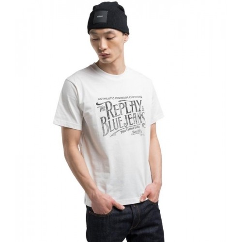 REPLAY ΑΝΔΡΙΚΟ T-SHIRT M3042.000.2660.011 NATURAL WHITE