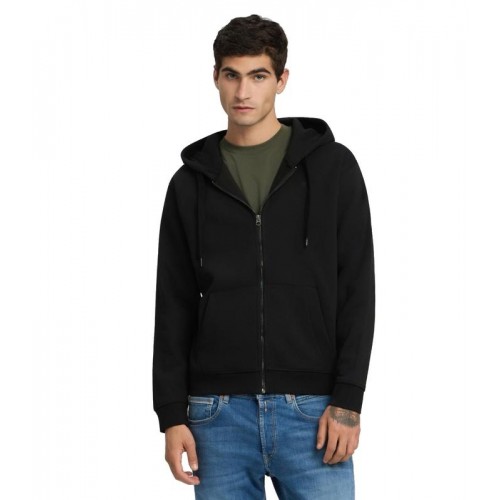 REPLAY ΑΝΔΡΙΚΗ ΦΟΥΤΕΡ ΖΑΚΕΤΑ ΜΕ ΚΟΥΚΟΥΛΑ M3105.000.23832.098 BLACK