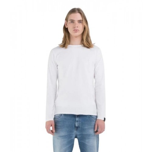 REPLAY ΑΝΔΡΙΚΗ ΜΑΚΡΥΜΑΝΙΚΗ ΜΠΛΟΥΖΑ M3592A.000.2660.001 WHITE
