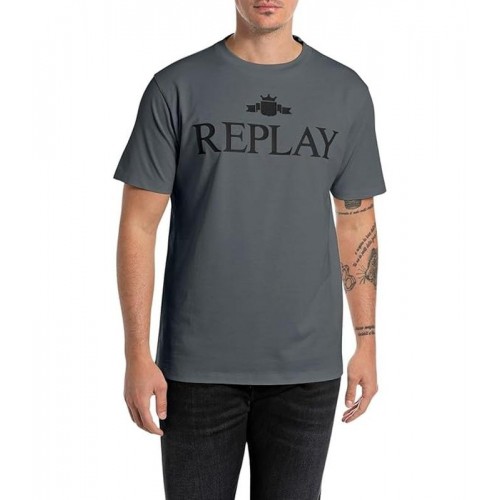 REPLAY ΑΝΔΡΙΚΟ T-SHIRT Μ6944.000.2660.094 GREY GREEN