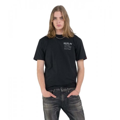 REPLAY ΑΝΔΡΙΚΟ T-SHIRT M6949.000.2660.099 BLACK BOARD