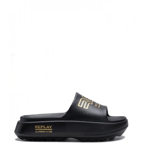 REPLAY ΓΥΝΑΙΚΕΙΕΣ ΣΑΓΙΟΝΑΡΕΣ GWF60.000.C0001S.2437 BLACK PLATINO BRIXY PRINT