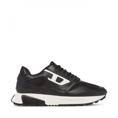 DIESEL ΑΝΔΡΙΚΑ ΔΕΡΜΑΤΙΝΑ SNEAKERS Y03598-P8109-T8013 BLACK S-TAME-D RUNNING